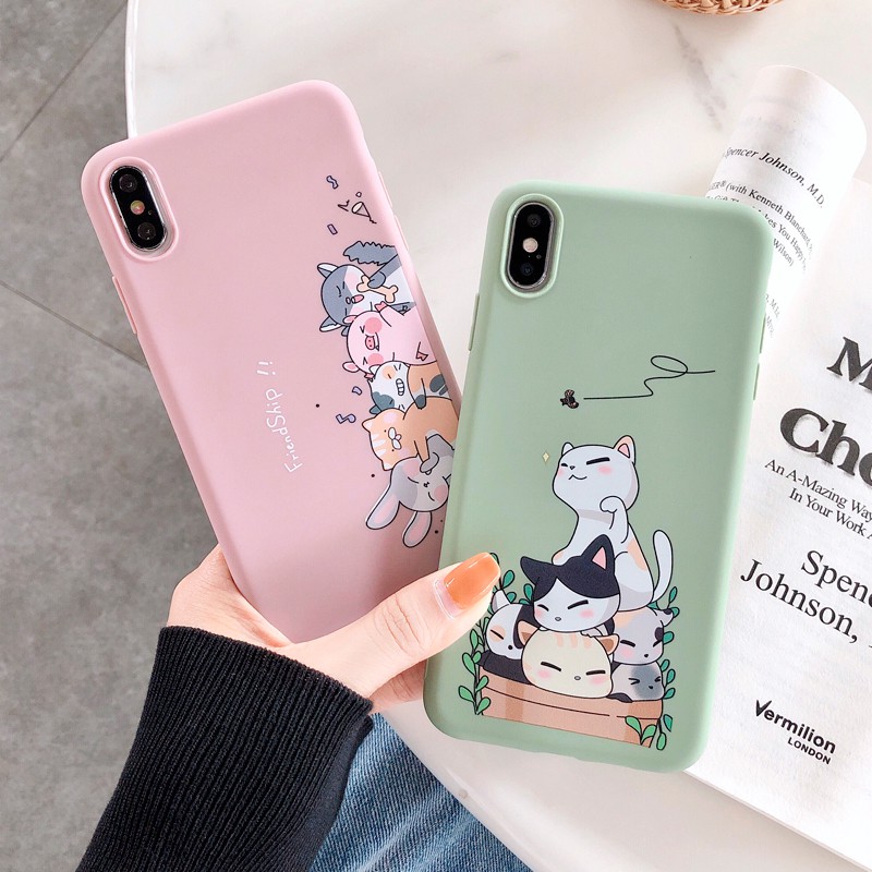 Ốp lưng OPPO A3S A12e A5S A7 A12 A39 A57 A83 A5 A9 A31 A32 A33 A53 2020 A52 A92 A15 A91 A93 F1S F5 F9 F15 F17 Pro Hộp đựng vỏ điện thoại TPU hình thú dễ thương