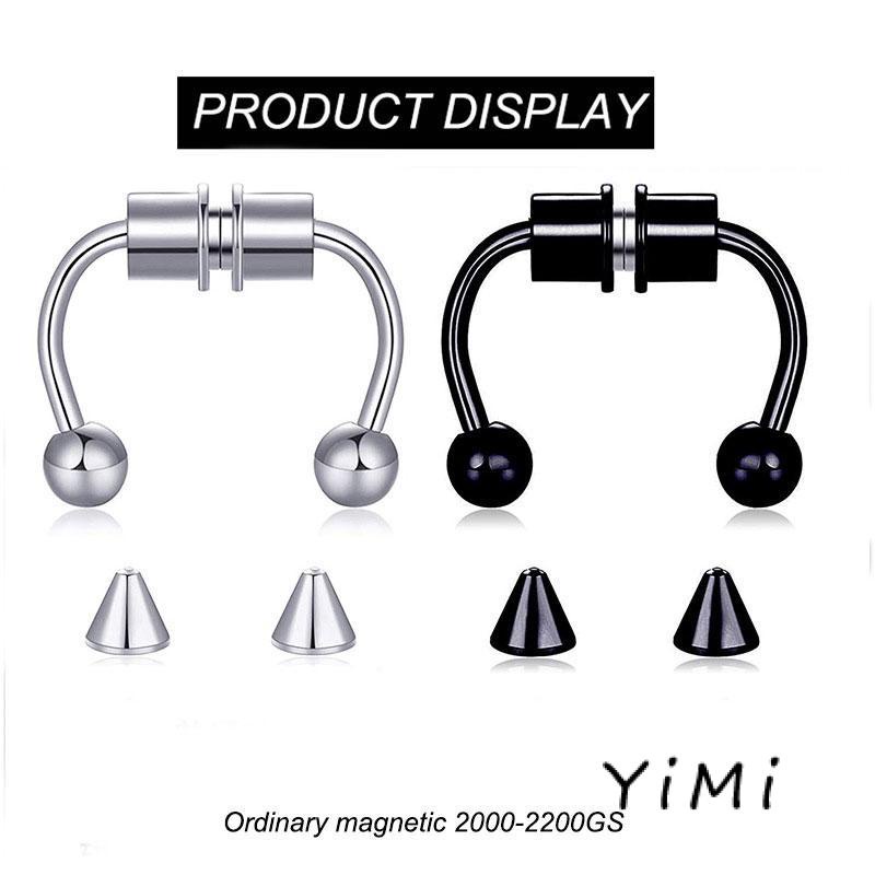 Khuyên mũi/môi hình tròn bằng thép không gỉ thiết kế đơn giản cao cấp