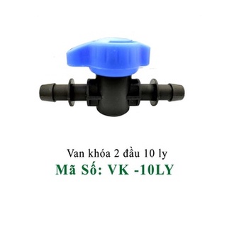 Van khóa hai đầu 10ly - gắn các loại ống mềm, ống dẻo