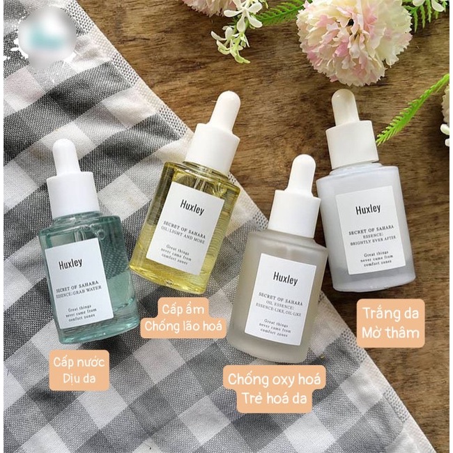[SALE CẬN DATE 07/23] Bộ 4 serum bestseller từ nhà Huxley Esence Deluxe (Hàn Quốc)