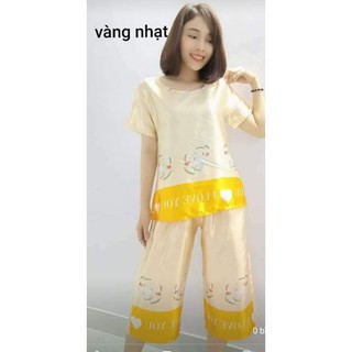 Bộ satin lụa quần 2 túi