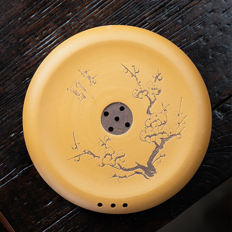 Thuyền Trà Dưỡng Ấm Tử Sa Đường Kính 19.5 cm