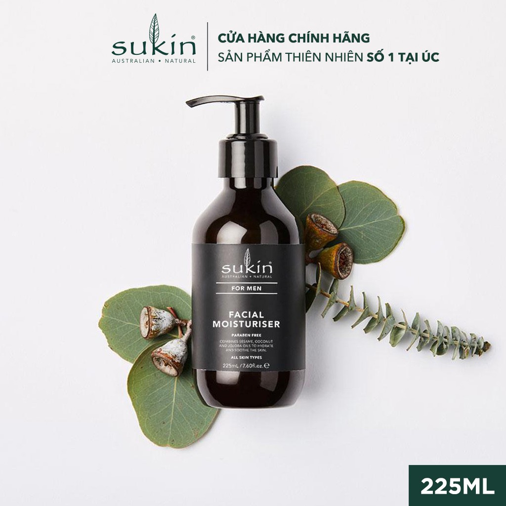 Kem Dưỡng Ẩm Dành Cho Nam Sukin For Men Facial Moisturiser 225ml