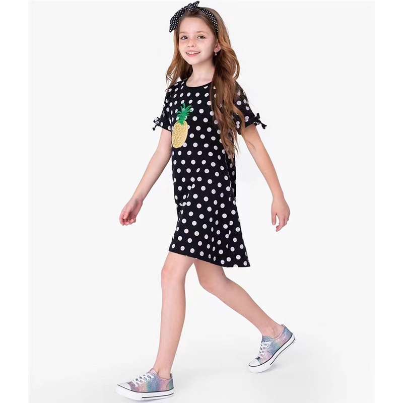 Váy cotton hè bé gái Golf &amp; kids chấm bi