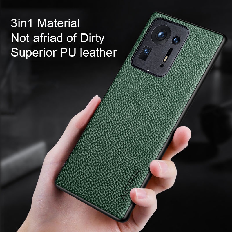 Ốp Điện Thoại Da Viền TPU Chất Lượng Cao Cho Xiaomi Mi Mix 4 Mix4 5G