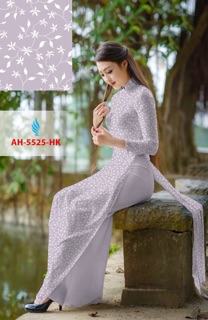 Vải áo dài hoa nhí