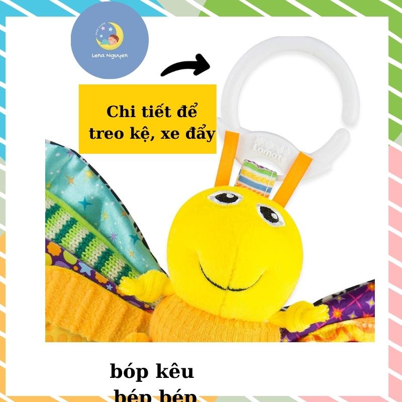 Đồ chơi thông minh phát triển đa giác quan đom đóm Fiddie thương hiệu Lamaze có nhạc âm thanh sột soạt vui tai
