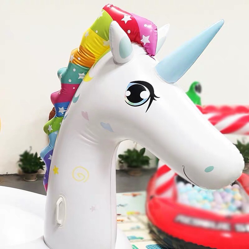 Phao Bơi Kì Lân Magic 275cm Khổng Lồ Người Lớn Kèm Bơm + Phao Mini