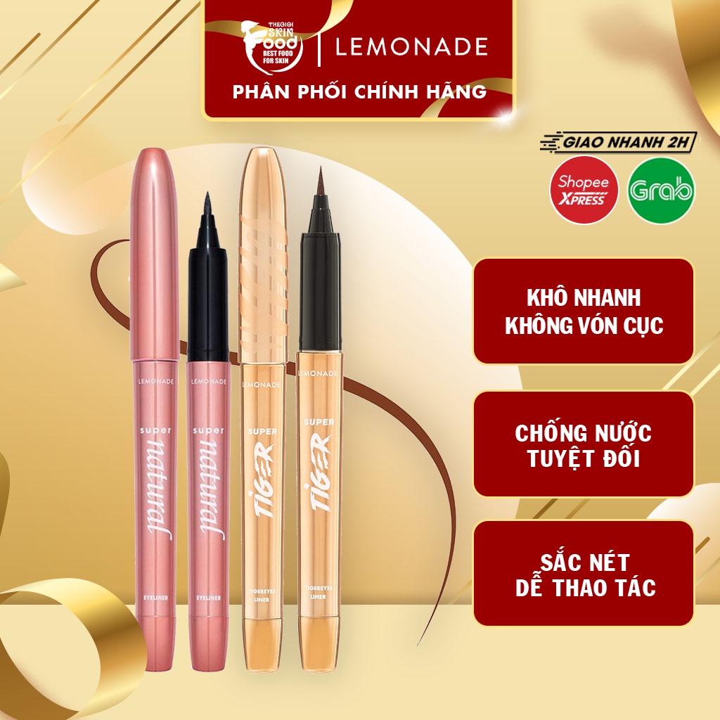 Bút Kẻ Mắt Nước Siêu Mảnh, Sắc Nét, Chống Trôi Hiệu Quả Lemonade SuperTiger Micro Eyeliner 1g