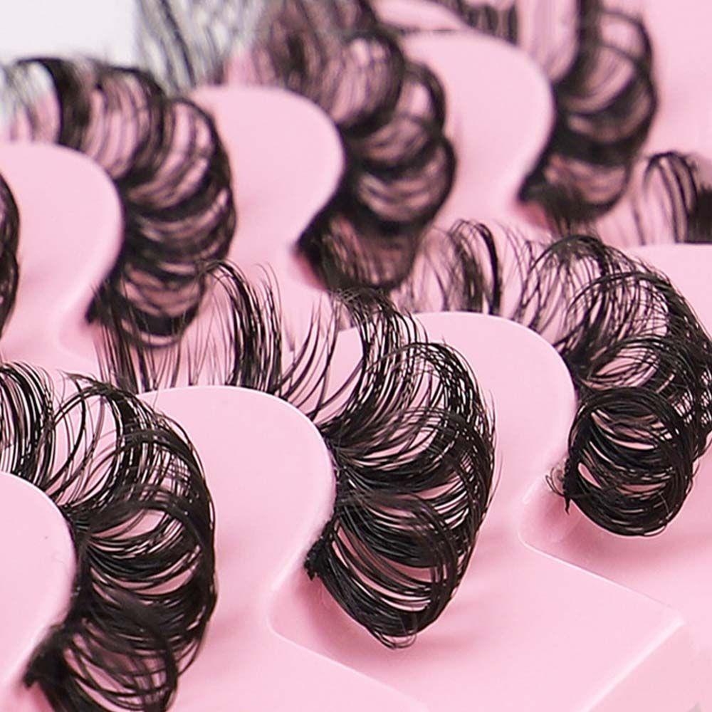 OCEANMAP Bộ Lông Mi Giả 3D Handmade Dày Dặn Có Thể Tái Sử Dụng