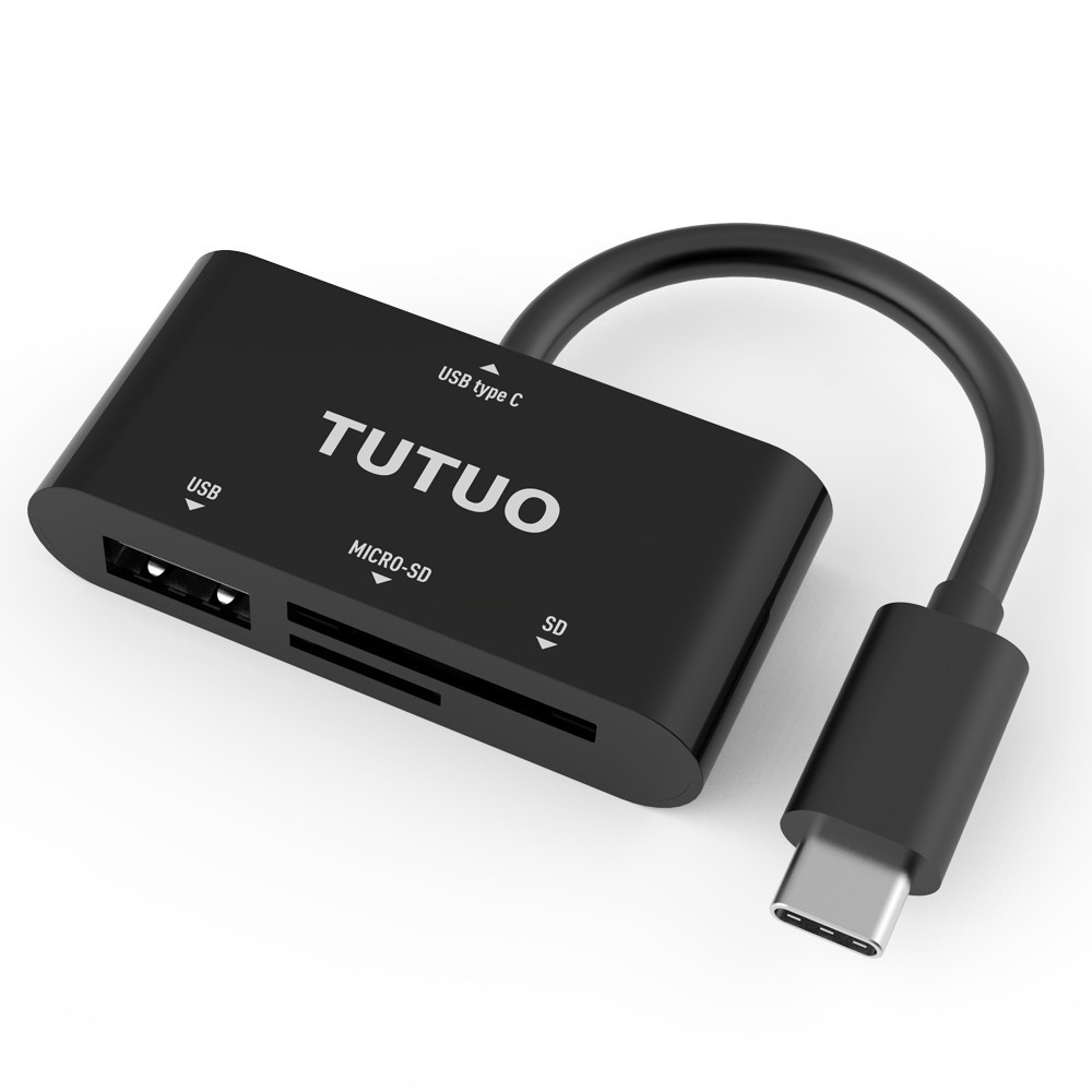 Đầu đọc thẻ nhớ USB-C OTG kêt nối TF SD Hub Type-C cho Macbook