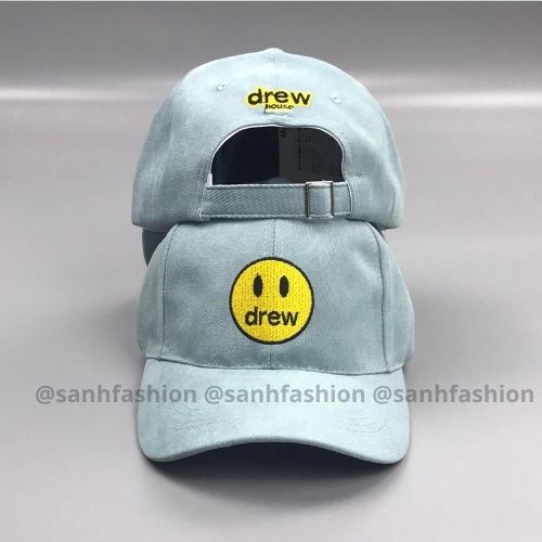 Mũ lưỡi trai thêu hình mặt DREW Nón kết chất nỉ cao cấp thời trang form unisex nam nữ K27