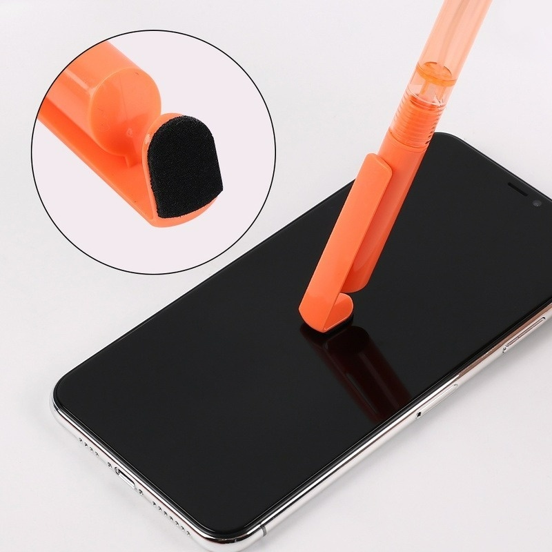 Bút Bi Xịt Nước 4 Trong 1 Có Thể Bơm Lại Kèm Giá Đỡ Điện Thoại