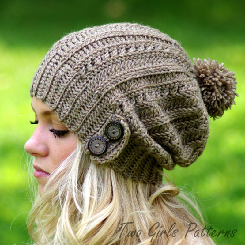 Mũ Beanie Dệt Kim Phối Lông Thú Thời Trang Mùa Đông Cho Nữ