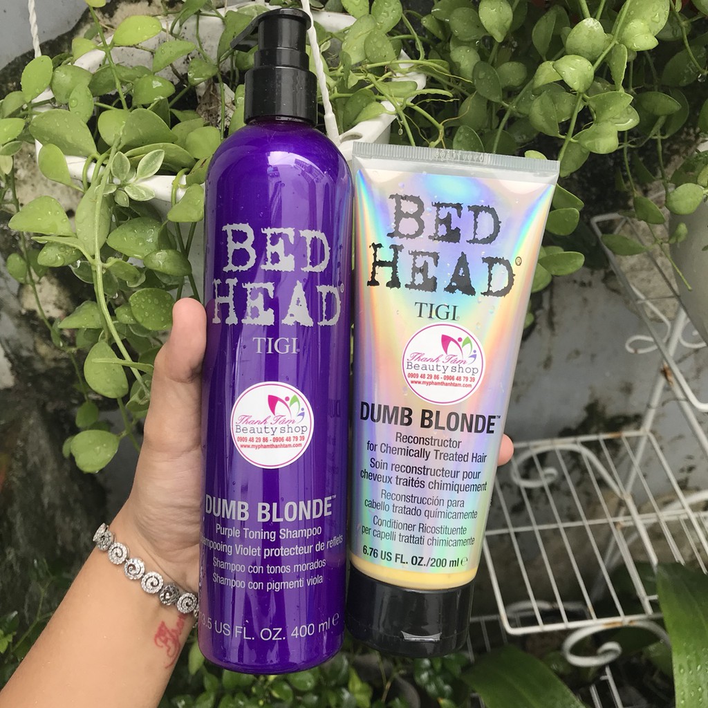 Dầu xả dành cho tóc đã qua sử dụng hóa chất Tigi Bed Head Dumb Blonde Reconstructor 200ml