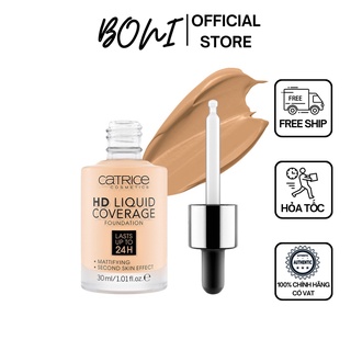Kem nền catrice HD cao cấp chuẩn Đức - độ che phủ cao, không hề bị bí da, kiềm dầu 24h (chính hãng)