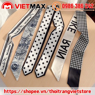 💎 khăn lụa buộc tóc xinh xắn phong cách hàn quốc dành cho nữ - khăn ruy băng 100x8 cm