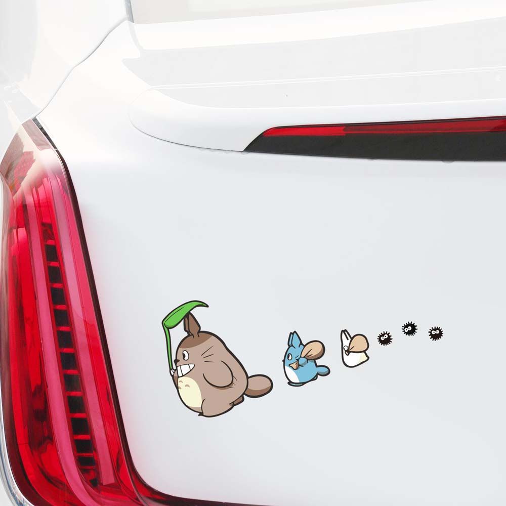 Miếng dán vinyl họa tiết Tonari No Totoro chống nước đáng yêu dành cho xe hơi
