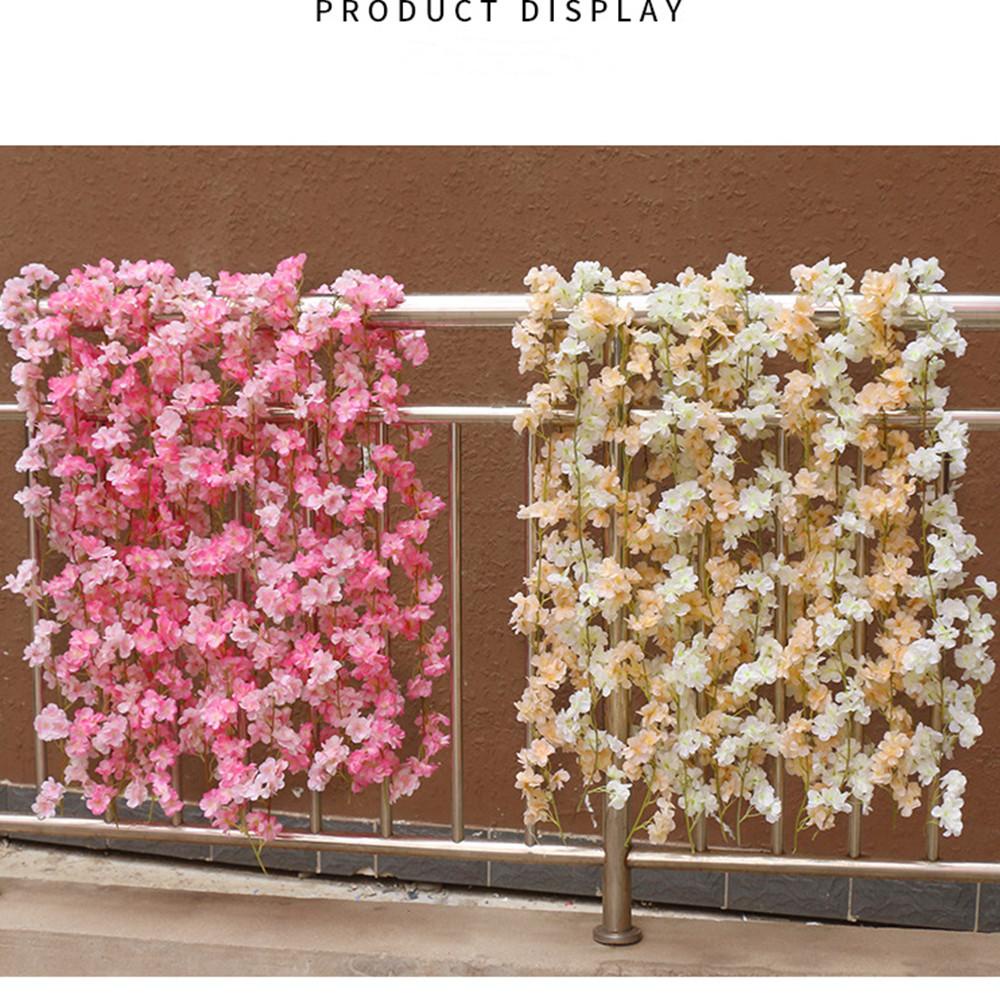 Dây Hoa Anh Đào Nhân Tạo Dài 2M Dùng Trang Trí Tiệc Cưới