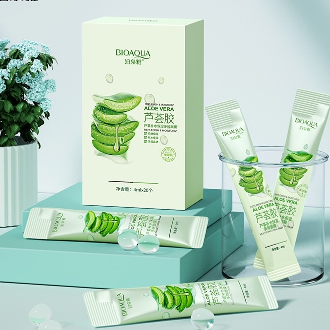 Mặt Nạ Cấp Ẩm Bioaqua Mặt Nạ Lô Hội Aloe Vera Dưỡng Ẩm Da Sáng Da Luxuka MNB08