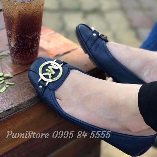 Giày búp bê Michael Kors Fulton Moc Navy Leather