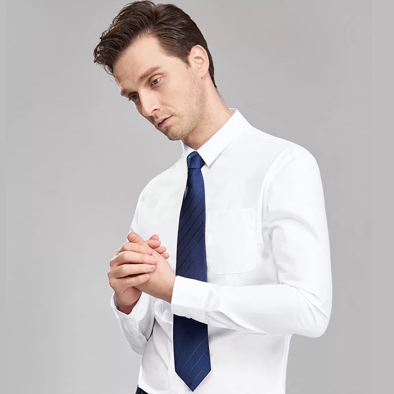 Cà Vạt Nam Công Sở VINMEN Bản 8cm Cao Cấp