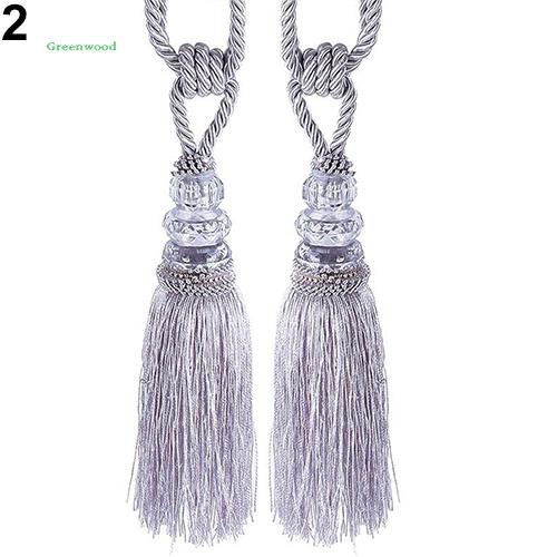 2 Dây cột rèm cửa trang trí núm tua thời trang dùng để trang trí nhà