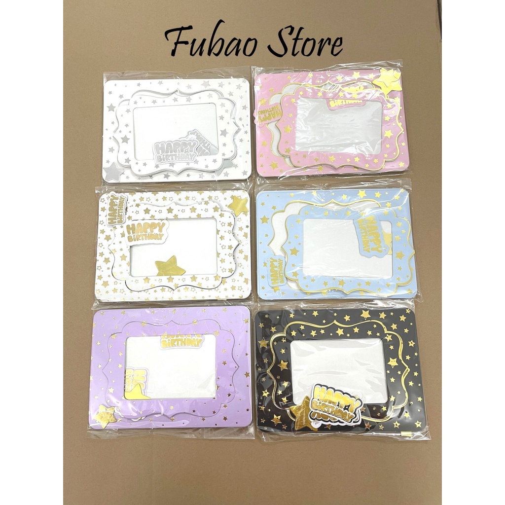 Khung ảnh để bàn bằng giấy trang trí sinh nhật, party Fubao Store