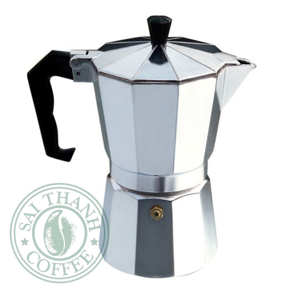 Ấm pha cà phê Moka cao cấp phong cách Ý