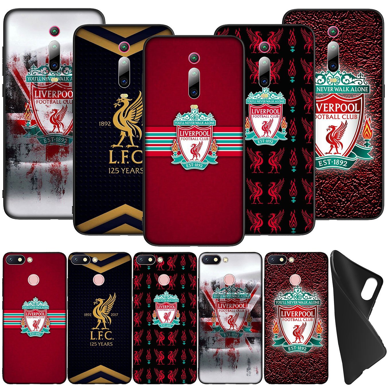 Ốp điện thoại silicone mềm hình logo Liverpool màu đỏ cho Xiaomi Redmi 6A 8A Note 8T 6 8 Pro