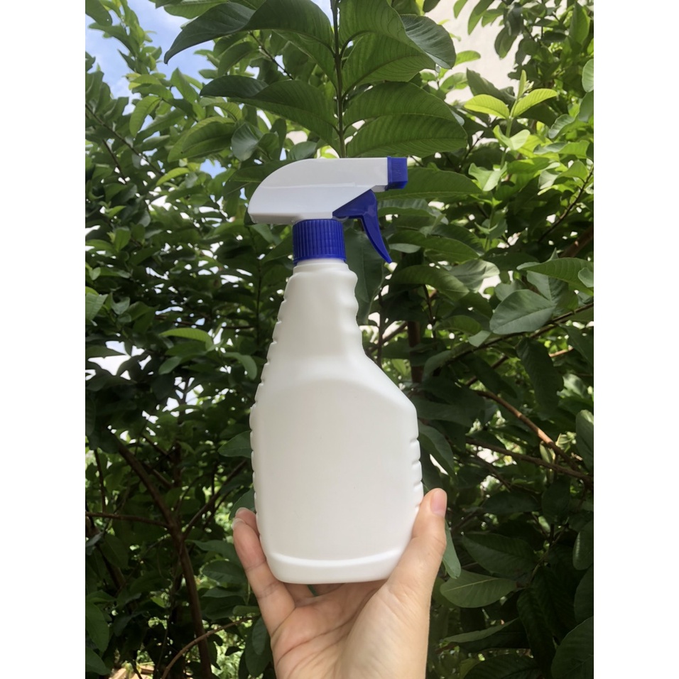 Chai xịt kính 500ml vòi xịt đựng nước xịt kính,nước xịt phòng- Vỏ chai nhựa màu trắng đục