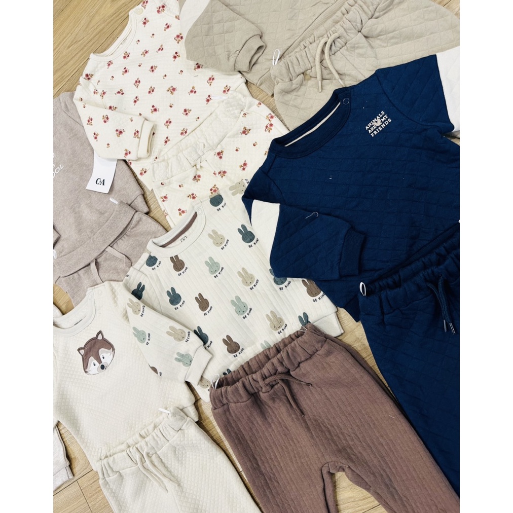 Bộ nỉ trần bông Disney Baby CA xuất xịn