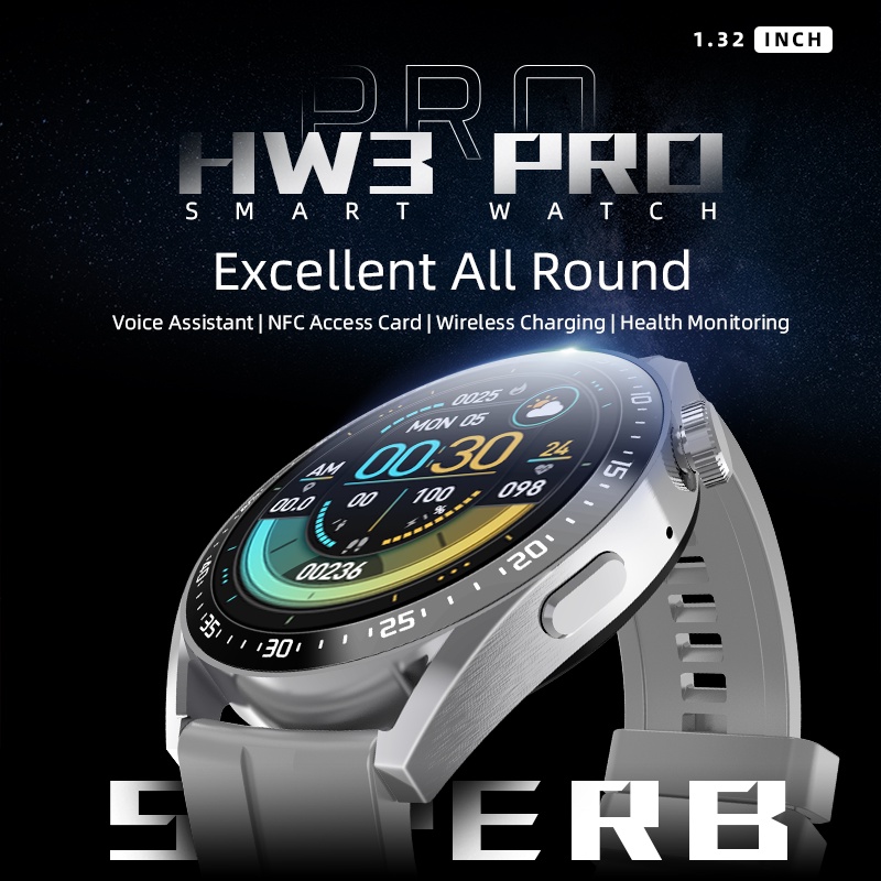 Đế Sạc Không Dây HW3 Pro NFC Bluetooth Hỗ Trợ Giọng Nói Cho Đồng Hồ Thông Minh 2022