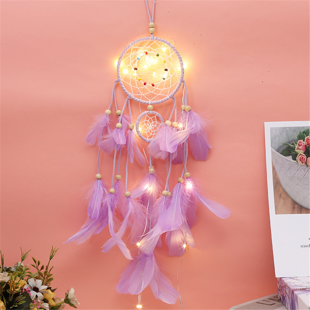 1 Dream Catcher Gắn Đèn Led Trang Trí