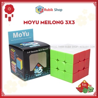 Rubik 3x3 Stickerless MoYu MeiLong MFJS Rubik 3 Tầng - ngocthinhrubik