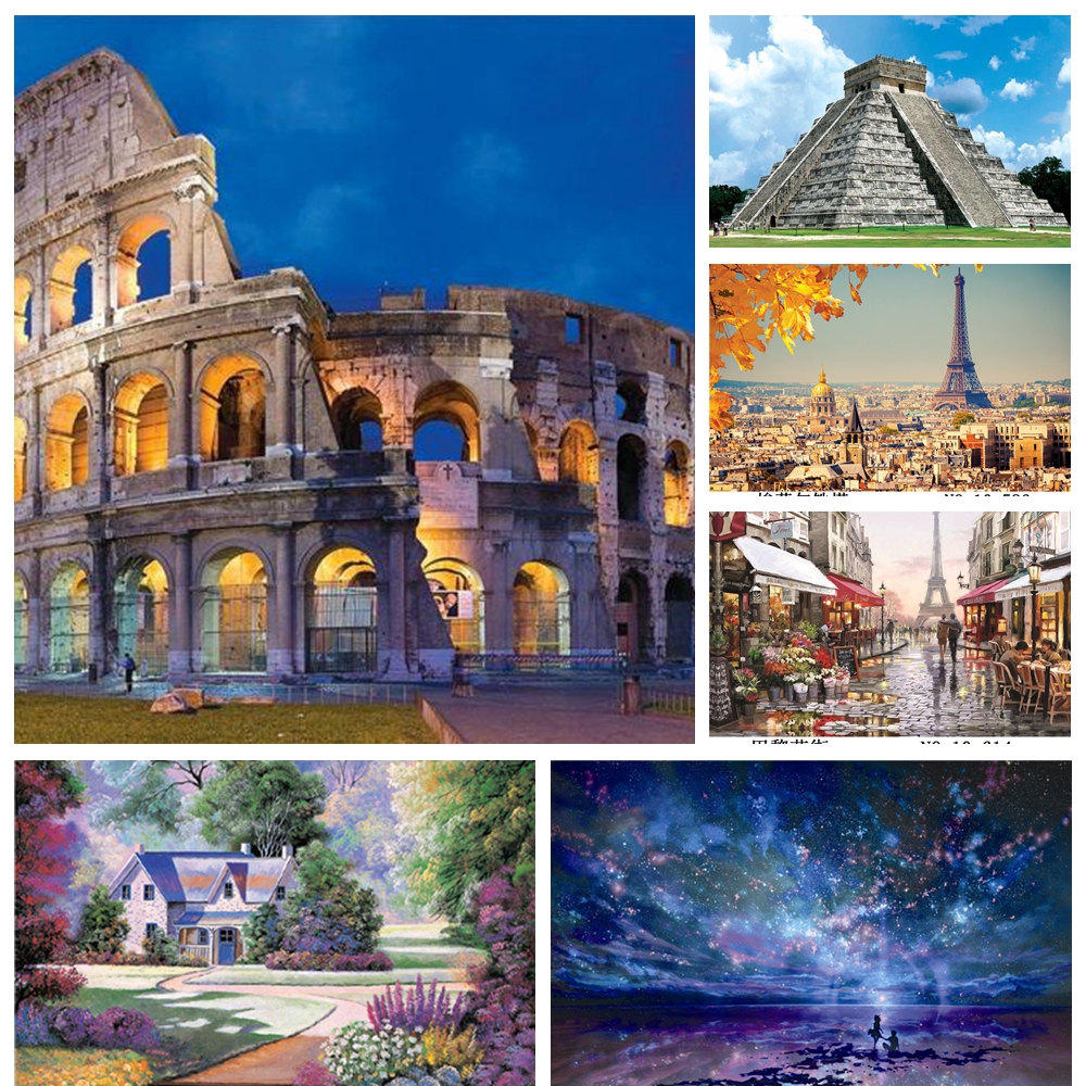 Bộ đồ chơi xếp hình 1000 mảnh độc đáo tùy chọn họa tiết