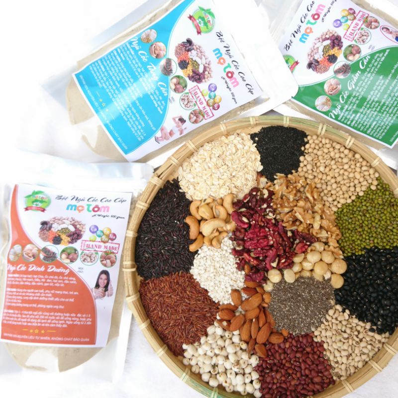 1,5KG NGŨ CỐC CAO CẤP 17 LOẠI HẠT TĂNG CÂN, LỢI SỮA, NỘI TIẾT TỐ, GIẢM CÂN, DINH DƯỠNG HANDMADE