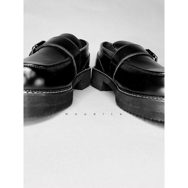 Giày tây nam công sở trẻ trung cao cấp hàn quốc cổ cao tăng chiều cao giày tây lười - HOUDITA C-V02