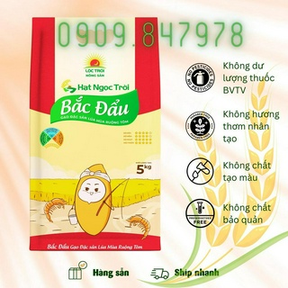 Gạo hạt ngọc trời bắc đẩu túi 5kg - gạo lúa tôm