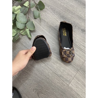 Giày búp bê mũi tròn đế dẻo mềm
