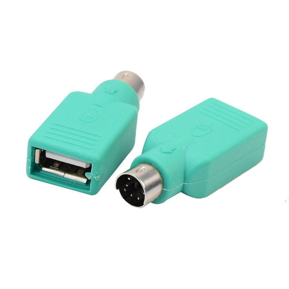 Set 2 Đầu Chuyển Đổi Usb Cái Sang Ps / 2 Đầu Đực 4.2x1.8x1.1cm