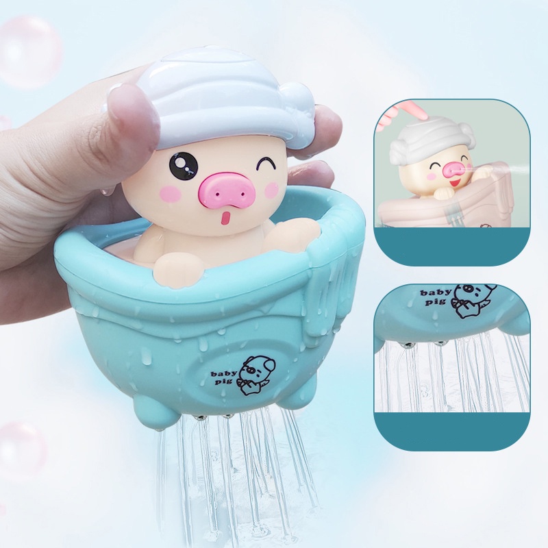 Đồ chơi tắm cho trẻ em bé chơi dưới nước heo con tắm