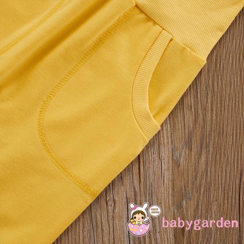 Set áo hoodie + quần dài lưng cao co giãn họa tiết cầu vồng cho bé