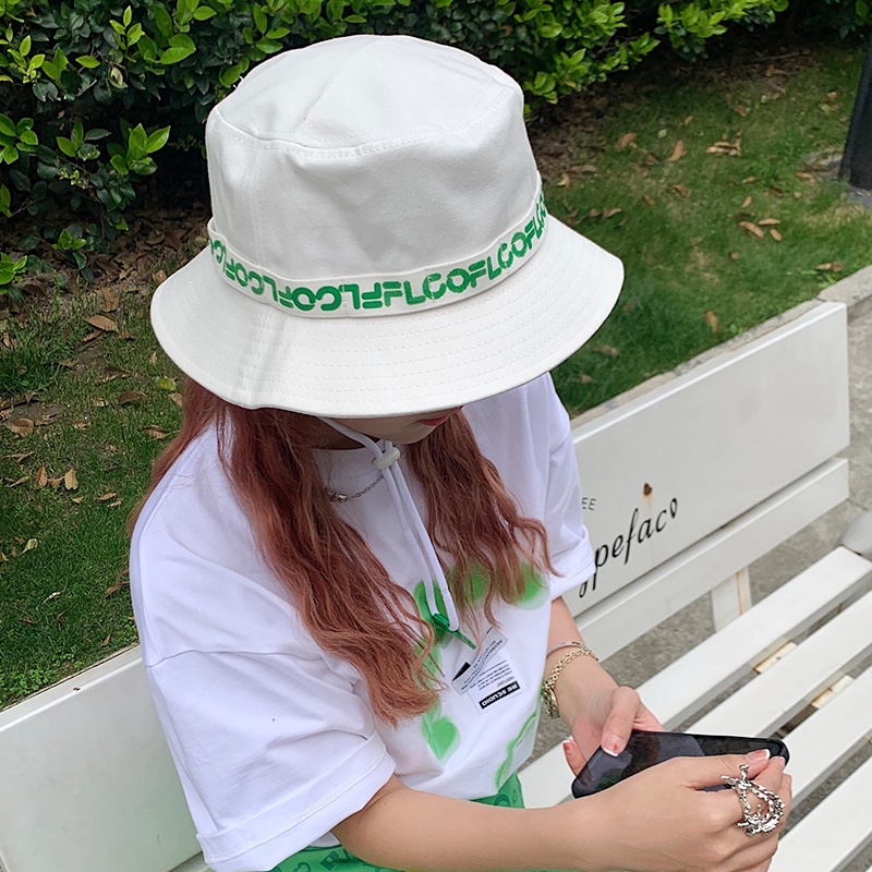 Nón Bucket In Chữ Phong Cách Hàn Quốc Thời Trang Mùa Hè Cho Cặp Đôi