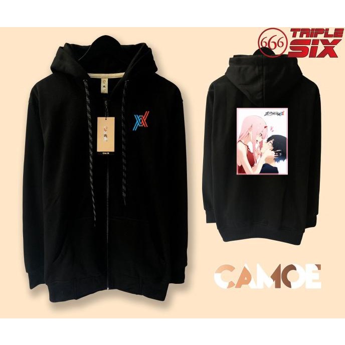 Áo Khoác Hoodie Có Khóa Kéo in Hình Anime Hiro 002 Zero two Darling in the franxx
