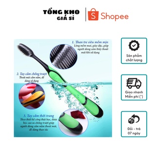 [COMBE 30 CHIẾC]BÀN CHẢI THAN TRE HOẠT TÍNH
