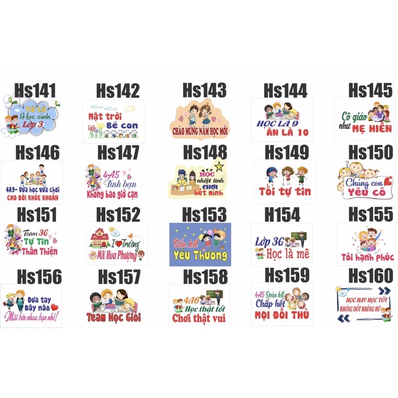 Hashtag check in cho học sinh mầm non, tiểu học, khai giảng