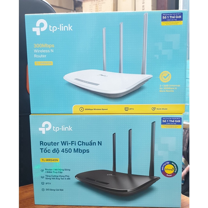 Bộ Phát WiFi không dây TPLink 940N 450Mbps 3 Ăng Ten