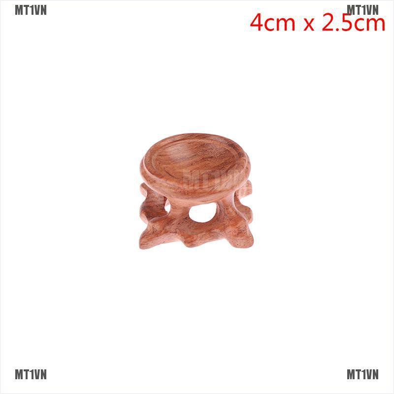 Đế Gỗ Tròn Trưng Bày Trang Sức Tiện Dụng