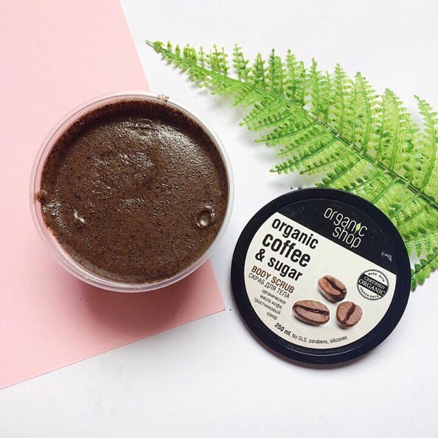 Tẩy da chết Body Organic Shop Dưỡng Da Trắng Sáng